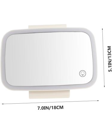 Beaupretty 1Pc car vanity mirror visor mirror automobile sun visor vanity mirror travel make up mirror car interior rearview mirror aluminum mirror Miss white clip-on mirror chargeable - Buy Online on GoSupps.com