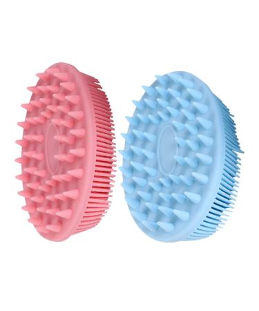 Fomiyes 1 sentence 2st silicone shampoo brush hairbrush hairbrush made of silicone scalp washer body washer for men bathing scrubber shook a bathroom take cleaning brush man