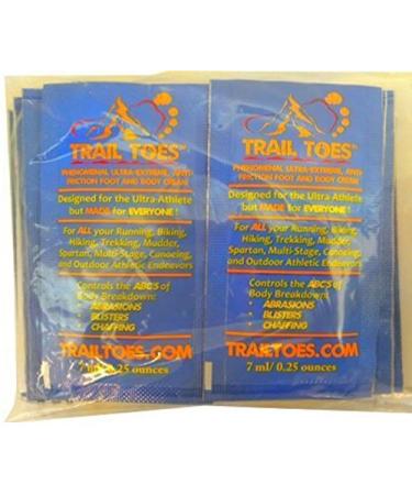7 Gram (70g Total)-10 Single Use Phenomenal Ultra Extreme Anti Friction Foot and Body Cream Packets.