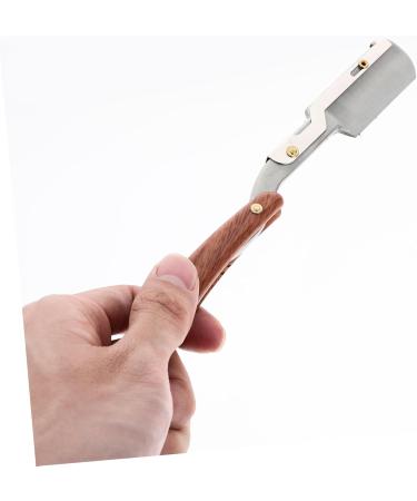 PopetPop Razor Travel Blades for Men | Stainless Steel Shaving Razor | Adjustable Wood Grain Design - Buy Online on GoSupps.com
