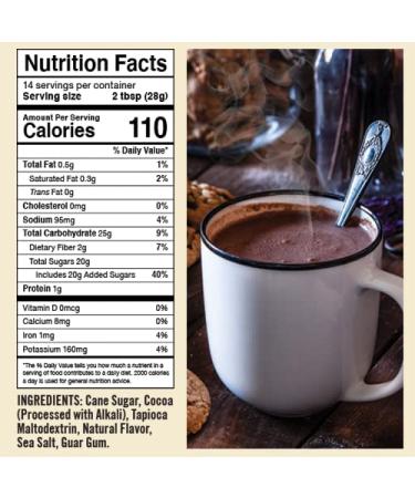 Castle Kitchen Double Dutch Dark Chocolate Premium Hot Cocoa Mix - Dairy-Free  Vegan  Plant Based  Gluten-Free  Non-GMO Project Verified  Kosher - Just Add Water - 14 oz Double Dutch Dark Chocolate 14.10 Ounce (Pack of 1) - Buy Online on GoSupps.com