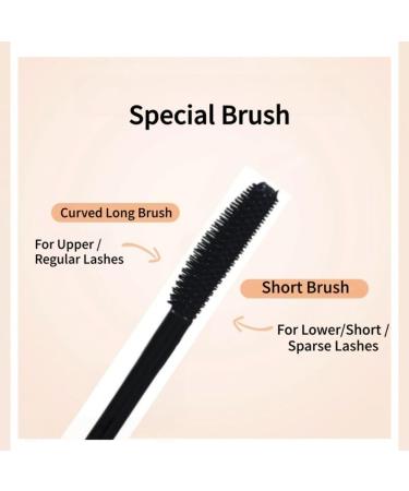 Black mascara waterproof mascara with special brush natural light no clumping and long lasting easy to apply no smudges - Buy Online on GoSupps.com