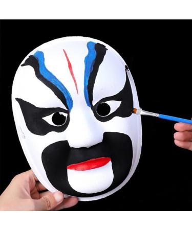 CALLARON 9 Pieces Paper Mache Masks - Plain White Blank Theater Masks for Crafting | Ideal for Adults & Holiday Projects - Buy Online on GoSupps.com