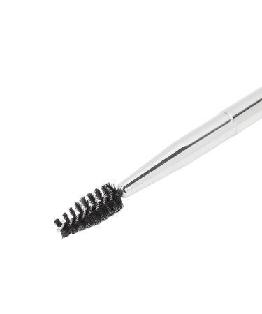 Double Ended Silver Brow Brush - Soft Hair Eyebrow & Eyelash Tool for Weddings & Home | International Shipping Available - Buy Online on GoSupps.com