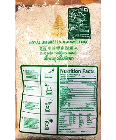 Royal Umbrella Thai Glutinous Rice 2kg - Premium Quality Sticky Rice - Buy Online on GoSupps.com