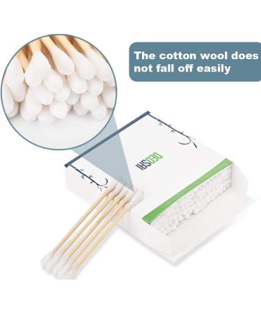 Bamboo Cotton Buds - 600 Count | 100% Biodegradable & Plastic Free Ear Swabs| Eco-Friendly Alternative to Plastic Q Tips | Pack of 1 - Buy Online on GoSupps.com