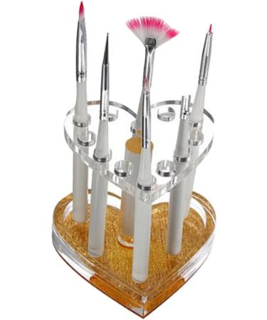 DOITOOL 2pcs Nail Art Heart Pen Holder Eyeliner Pencil Eyeliner Holder Makeup Brush Holder Lipstick Stand - Buy Online on GoSupps.com