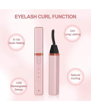 RIYAN Heated Eyelash Curler Electric Eyelash Curler 3 Temperature USB Rechargeable Portable Natural Eyelash Curling - Buy Online on GoSupps.com