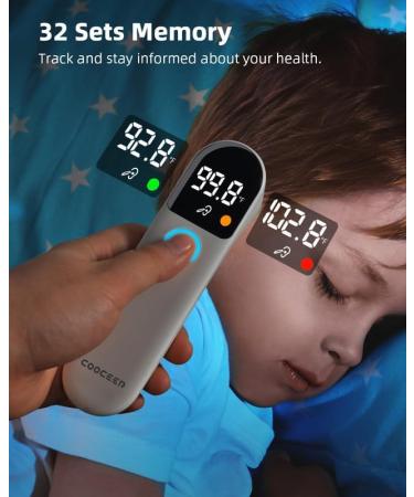 Buy Digital Thermometer for Adults & Kids - Accurate Touchless Ear & Forehead Readings Fever Alarm Large LED Display - Ideal for Babies & Toddlers - Fast Shipping Worldwide - Buy Online on GoSupps.com