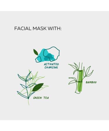 TRUE YOU Skincare Facial Mask - Hydrating Charcoal Bamboo & Green Tea Cleanser for Daily Use | 3.5 oz - International Shipping - Buy Online on GoSupps.com