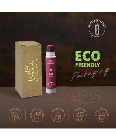 Kaumudi Handmade & Natural Lip Balm for Women & Men with Rose Damascena & Saffron Essential Oil (Rich Lip) - Buy Online on GoSupps.com