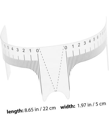 Balacoo Eyebrow Ruler Stencils 10pcs Eyebrow Design Ruler Measuring Instrument Cosmetic Brow Ruler Sticker 22x5cm White - Buy Online on GoSupps.com