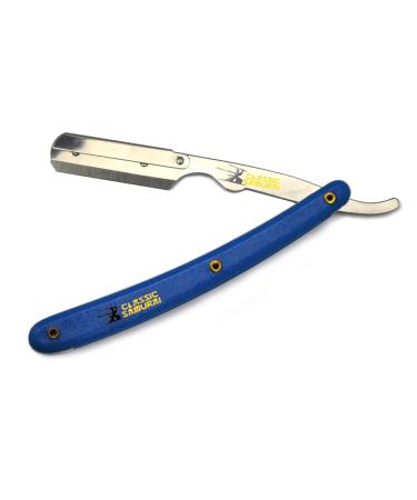 CS-101 Blue Stainless Steel Professional Barber Straight Edge Razor | 15 Astra Blades Included - Premium Quality & International Shipping - Buy Online on GoSupps.com