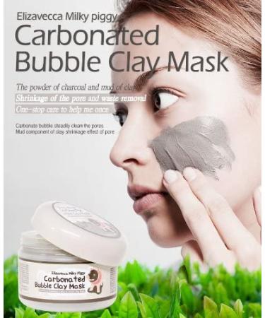 Elizavecca Carbonated Bubble Clay Mask - Deep Cleansing and Pore Purifying Formula - Buy Online on GoSupps.com