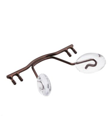 SBTRKT 10 pieces/stainless steel glasses bridge glasses-nose cushion holder glasses brace replacement borderless frame for the glasses repair (color: brown)
