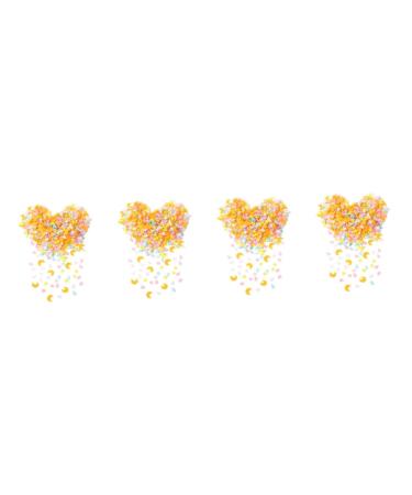 Healeved 4pcs 1 Nail Art Polymer Clay Polymer Clay Beads Sticker for Nails Diy Nail Art Decoration Nail Jewelry Polymer Sprinkles Phone Cases Nails Stickers Nail Stickers Cosmetic