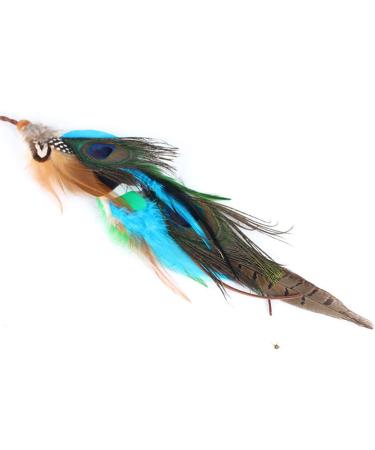 Women's Hippie Hair Comb with Peacock Feathers | Unique DIY Indian Accessories - Buy Online on GoSupps.com