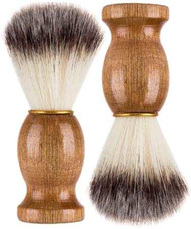 Ailife Natural Hair Shaving Brush for Men | Wooden Handle Beard Cleaning & Hairdressing Tool - Perfect for Salons & Home Use - Buy Online on GoSupps.com