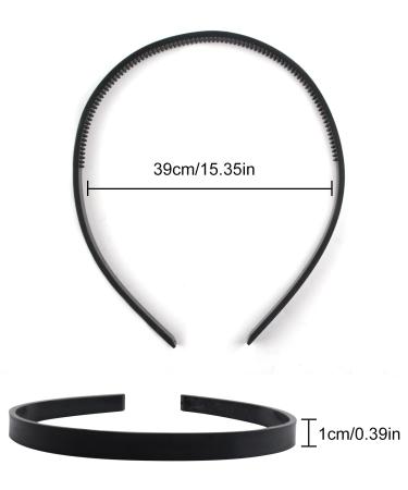 4 Pcs Thin Plastic Headbands with Teeth - DIY Hair Accessories - 8mm Wide International Shipping - Buy Online on GoSupps.com