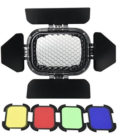 Godox BD-07 Barn Door with Grid & Color Filters for AD200/AD200Pro Speedlite Flash - Buy Online on GoSupps.com