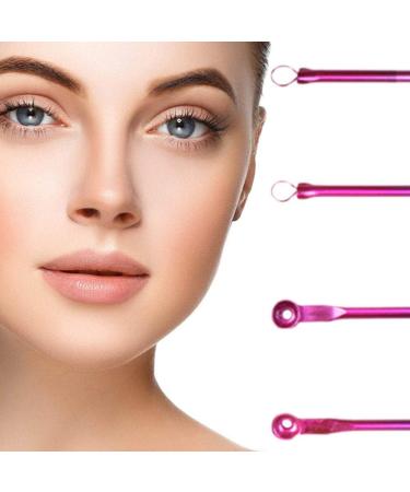 Blackhead Comedone Acne Pimple Blackhead Remover Tool Spoon for Face Skin Care Tool Needles Facial Pore Cleaner (B) - Buy Online on GoSupps.com
