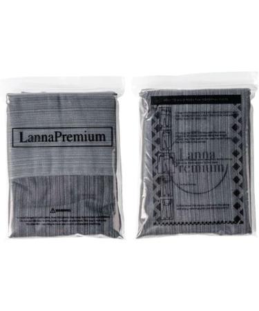 LannaPremium Thai Fisherman Yoga Pants | 2 Tone Pirate Martial Arts Pants for Men and Women - Gray/Black - Buy Online on GoSupps.com