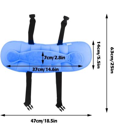 KAKIBLIN Adjustable Toddler Car Seat Head Support Band - Blue | Child Head Support for Car Seat Straps Cover | Safety Car Seat Neck Relief - Buy Online on GoSupps.com