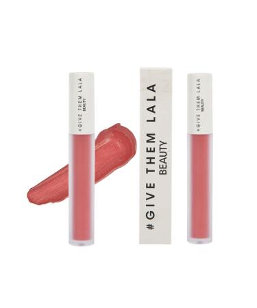 GIVE THEM LALA Matte Lipstick - Hydromatte Liquid Lipstick For Women - Satin Soft  Non-Drying Finish - Lightweight and Long Lasting Lipstick - Cruelty Free Lip Makeup (I Love You)