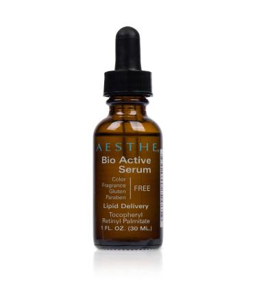 Aesthe Bio Serum for Face and Neck - Skincare Treatment for Wrinkles Lines Spots - Youthful Radiance - Uplifting Vitamin A Primrose Oil Retinyl Palmitate - Suitable for All Skin Types - 1.0 fl oz