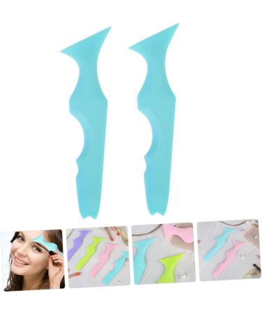 Mipcase 2pcs Silicone Beauty Ruler Makeup Lipstick Eyeliner Silicone Stencil Silicone Board Cosmetic - Buy Online on GoSupps.com