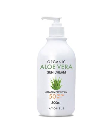 Ayodele Aloe Vera SPF50+ PA+++ Body and Face Sunscreen 16.9 oz