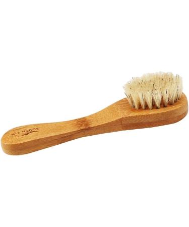 Cleansing Dry Skin Exfoliating Facial Brush Scrubber Bamboo Handle + - Buy Online on GoSupps.com