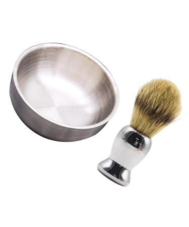 Wooneky 2 piece of impact bowl wet shaving tools wet shaving brush men shaving brush shaving brush shaving brush shaving brush bowl men razor shaving razor bowl wet rasier bowl