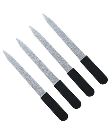 minkissy Art fingernail Polisher Buffer Nail Files Polisher Metal Nail File Scraping Nail Tool Nail Art Tool Diamond Nail File Cuticle Polisher fingernail Buffer Nail Sanding Set Nail