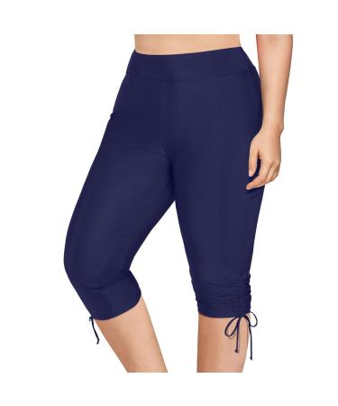 Sexy black beach rock summer water sports leggings women's bath pants with V-cut bikinislip with elastic swimming shorts hipster bikini bathrooms shorts sports skirt bikini lower part dark blue s