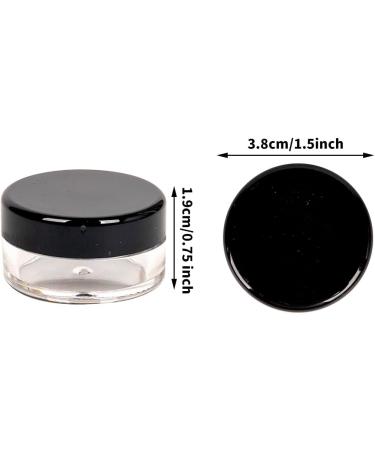 20 Black 10ml Jars with Lids - Perfect for Lip Balm Creams & Crafts | Empty Storage Solutions - Buy Online on GoSupps.com