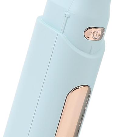 Rechargeable Mini Hair Straightener - Portable Straightening Brush with Adjustable Temperature Anti-Scald Type C Charging - Ideal for Home Use (Blue - Buy Online on GoSupps.com