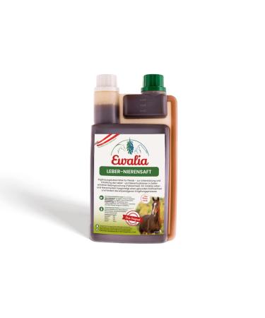 NEW!Ewalia liver -renal juice - vitalizing supplementary feed for horses support for the liver and kidneys during the change of fur natural detoxification aid 100% pure 1 liter - Buy Online on GoSupps.com