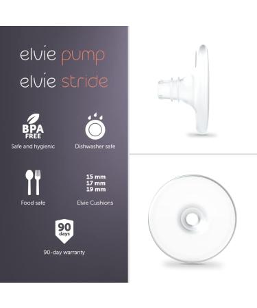 Elvie Nipple Cushions (2 x 19mm) Fitting in Elvie Pump and Elvie Stride | Enhance fit for Improved Suction Comfort and Efficiency. Available in 15 mm 17 mm 19 mm  - Buy Online on GoSupps.com