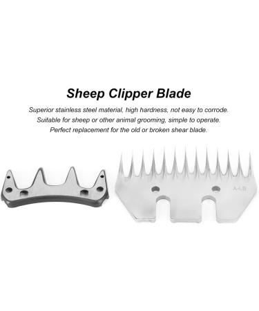 High-Strength Stainless Steel Shear Knife for Sheep & Goats | 13 Tooth Curved Blade with Swivel | Replacement Shear Knife - Buy Online on GoSupps.com