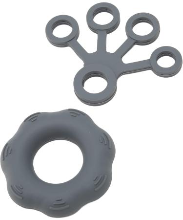 Finger Exerciser Skin Friendly Flexible Hand Grip Strengthener Lightweight Silicone Reduce Stiffness for Weak Hands for Elderly Dark Grey - Buy Online on GoSupps.com
