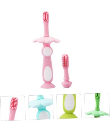 SECFOU 1 Set Baby Care Toothbrushes - Soft Silicone Brushes for infants and kids | Gentle Gum Massaging and Tongue Cleaning | Random Color - Newborn Oral Hygiene - Buy Online on GoSupps.com