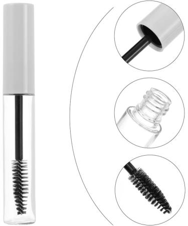 LALAFINA 11PCS Empty Mascara Tube Durable Mascara Tubes Eyelash Brush Tubes Eyelash Cream Bottles for Ladies Women 11x1.5cm White - Buy Online on GoSupps.com