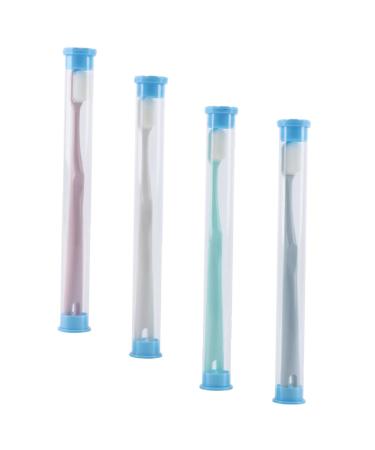 Gleavi travel toothbrush 4 pieces for adult cleaning brush for tooth toothbrushes for adult hotel toothbrush individual toothbrushes comfortable toothbrushes travel b rsten pp profession