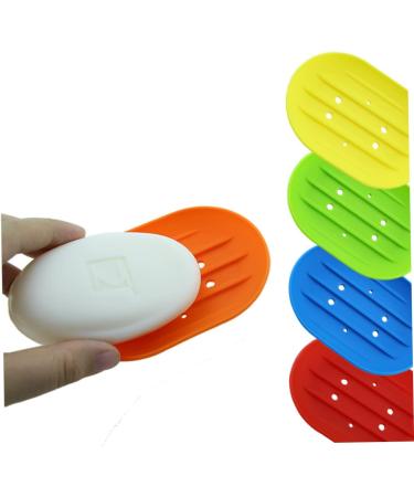 Amosfun Round Soap Travel Case 9 Pcs Silicone Soap Holder Soap Holder for Shower Soap Holder Dish Soap Dish Drain Rack Round Soap Rack - Buy Online on GoSupps.com