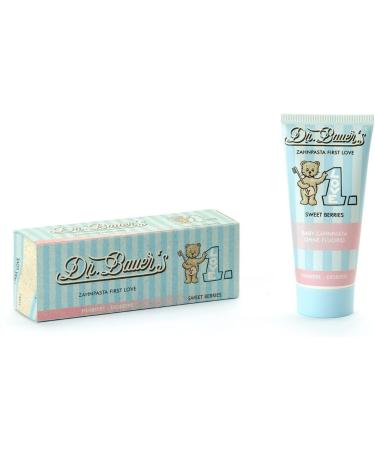 Dr. Bauer's First Love Sweet Berries Dentifrice pour b b avec fluor et 1 dentifrice sans fluorure (2 x 50 ml) Lot de deux vari t s 100 ml (Lot de 1) - Buy Online on GoSupps.com