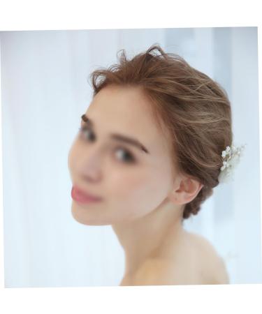 Angoily Tiara Bridal Hair Comb Wedding Hair Comb Decor Hair Comb Crystal Hair Comb Flower Head Pearl Bride - Buy Online on GoSupps.com