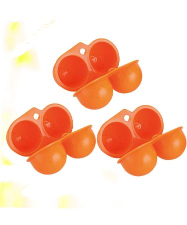 Angoily 6 Pcs Outdoor Egg Container Eggs Egg Holder Fridge Containers Portable Egg Case Refrigerator Mustard - Buy Online on GoSupps.com