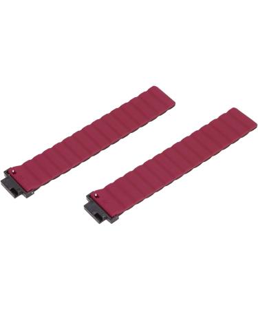 Lantro JS Soft Breathable Silicone Adjustable Magnet Bracelet for Verge/Verge Lite - Black/Orange (Black and Red) | International Shipping - Buy Online on GoSupps.com