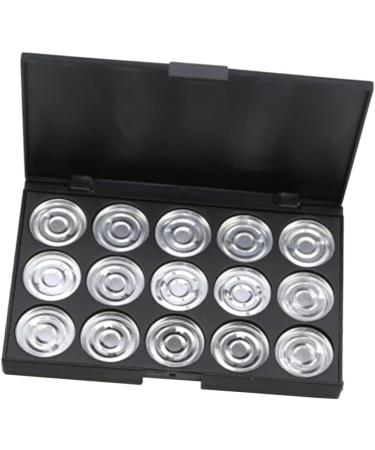 OHPHCALL 2pcs 15 Empty Cosmetic Empty Eyeshadow Case Empty Makeup Travel Makeup Case Estuche De Maquillaje mediumx2pcs Silverx2pcs - Buy Online on GoSupps.com